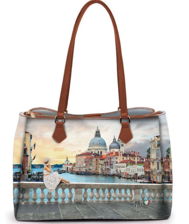 Ynot Romantic Venice 3 Compartment Shopper 1 Ynot Romantic Venice 3 Compartment Shopper