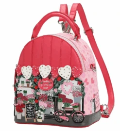 Vendula Pink Flower Shop Nova Mini Backpack -Fashion Shoe Store Backpack2 a490d68b 403f 4450 a5f3 71d3e9e4c854