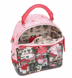 Vendula Pink Flower Shop Nova Mini Backpack -Fashion Shoe Store Backpack8 53f8dbcf 5243 47b9 a51f b5365b5c27db