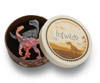 Erstwilder Dinosauria Bloody Rapt Red Brooch 2 Erstwilder Dinosauria Bloody Rapt Red Brooch - Image 2