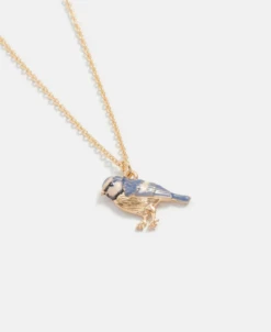 Fable England Blue Tit Short Necklace