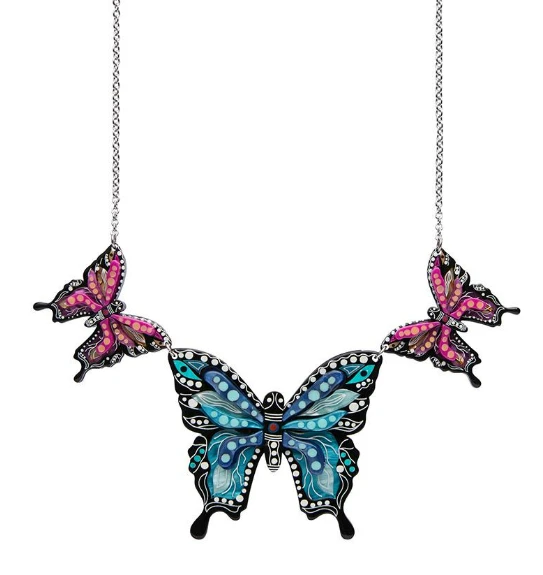 Erstwilder Melanie Hava Butterfly Gunggamburra Necklace 1 Erstwilder Melanie Hava Butterfly Gunggamburra Necklace