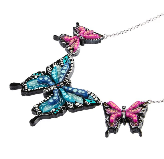 Erstwilder Melanie Hava Butterfly Gunggamburra Necklace 2 Erstwilder Melanie Hava Butterfly Gunggamburra Necklace - Image 2