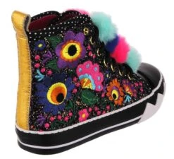Irregular Choice Carnival Carnation Black -Fashion Shoe Store CarnivalBK3