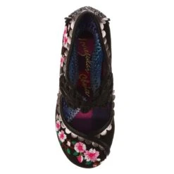 Irregular Choice Cherry Blossoming Black -Fashion Shoe Store CherryBK7