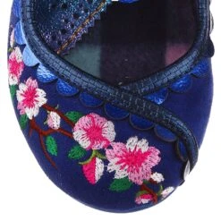 Irregular Choice Cherry Blossoming Blue -Fashion Shoe Store CherryBL8