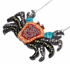 Erstwilder Melanie Hava Crab Gadambal Necklace -Fashion Shoe Store CrabNL4