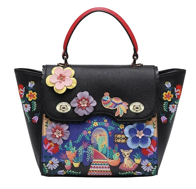 Vendula Mexican Garden Delilah Shoulder Backpack Grab 1 Vendula Mexican Garden Delilah Shoulder Backpack Grab