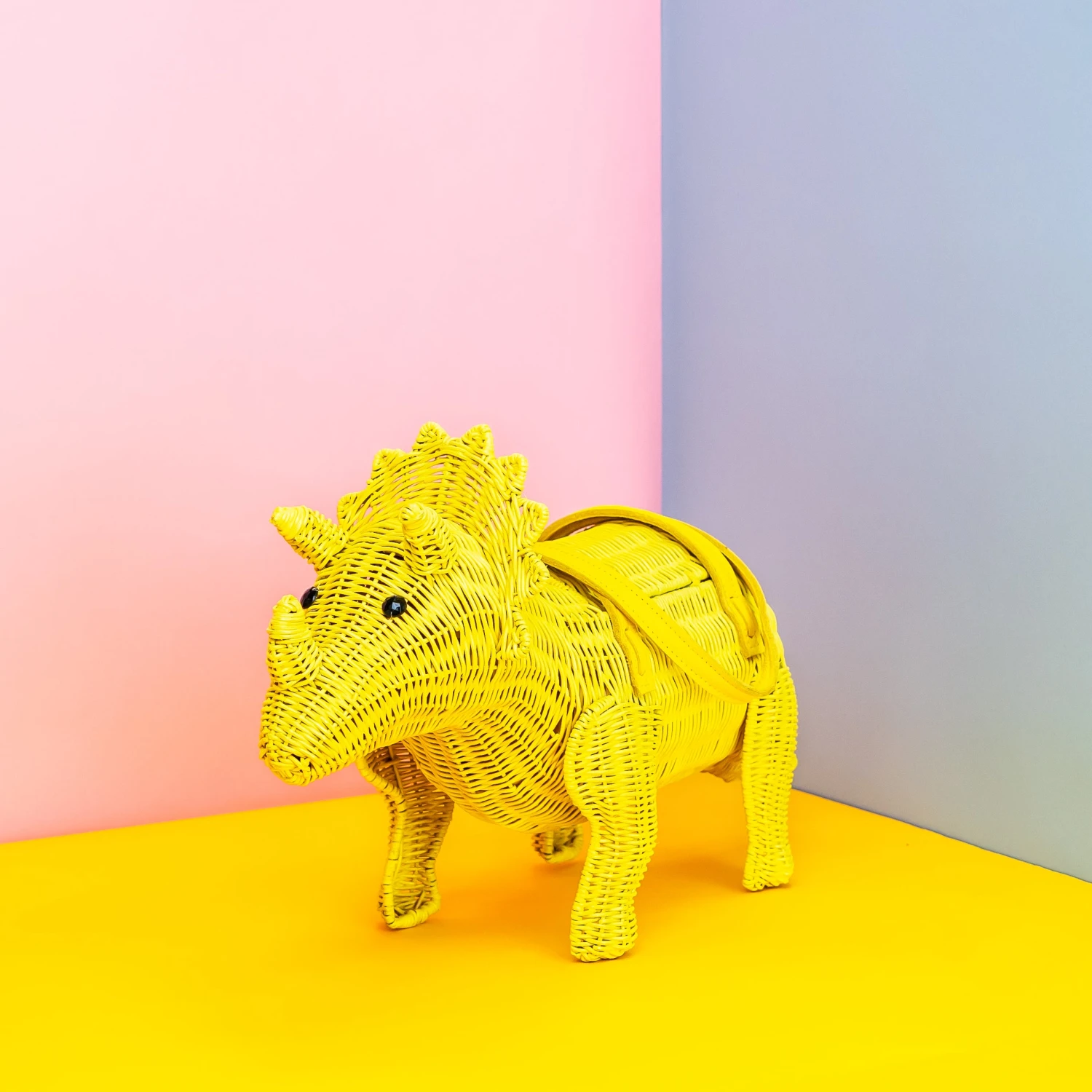 Wicker Darling Ellie Triceratops Yellow 5 Wicker Darling Ellie Triceratops Yellow - Image 5