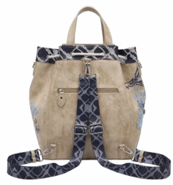 Vendula English Coast Scrapbook Duffle Backpack -Fashion Shoe Store Duffle12