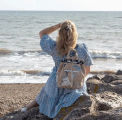 Vendula English Coast Scrapbook Duffle Backpack -Fashion Shoe Store Duffle2