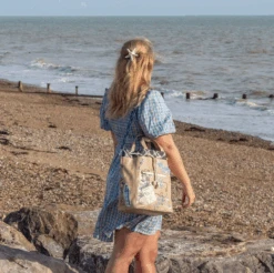 Vendula English Coast Scrapbook Duffle Backpack -Fashion Shoe Store Duffle5