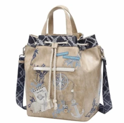 Vendula English Coast Scrapbook Duffle Backpack -Fashion Shoe Store Duffle7