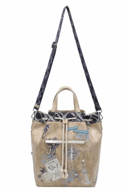 Vendula English Coast Scrapbook Duffle Backpack -Fashion Shoe Store Duffle8