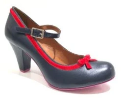 Cristofoli Eileen Navy With Red Ribbon