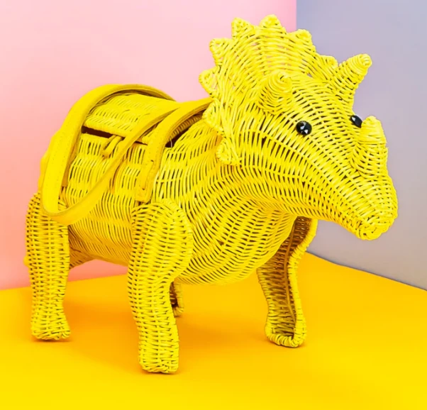 Wicker Darling Ellie Triceratops Yellow 1 Wicker Darling Ellie Triceratops Yellow