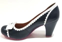 Cristofoli Emily Navy With White Trim -Fashion Shoe Store EmilyNB6