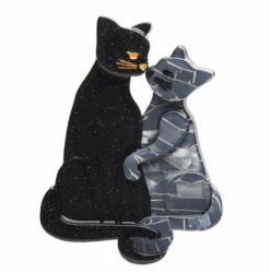Erstwilder La Belle Epoque Feline Embrace Brooch