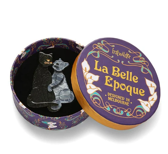 Erstwilder La Belle Epoque Feline Embrace Brooch 2 Erstwilder La Belle Epoque Feline Embrace Brooch - Image 2