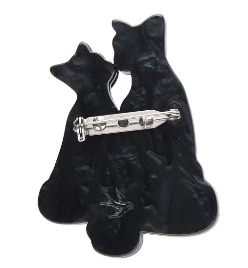 Erstwilder La Belle Epoque Feline Embrace Brooch 3 Erstwilder La Belle Epoque Feline Embrace Brooch - Image 3