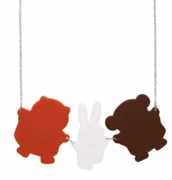 Erstwilder Miffy And Friends Necklace -Fashion Shoe Store Friends4