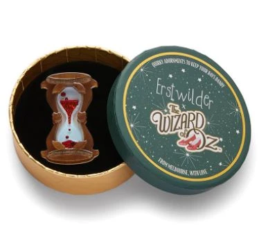 Erstwilder Wizard Of Oz Hourglass Brooch 2 Erstwilder Wizard Of Oz Hourglass Brooch - Image 2