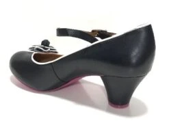 Cristofoli Julia Black With White Trim -Fashion Shoe Store JuliaBlack4