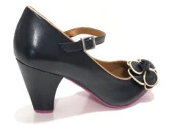 Cristofoli Autumnal Juliet Black With Rose Gold Trim -Fashion Shoe Store JulietBK3