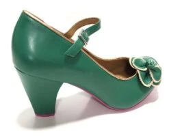Cristofoli Juliet Green With Rose Gold Trim -Fashion Shoe Store JulietGreen3