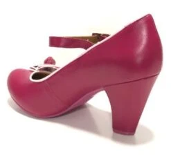 Cristofoli Juliet Mulberry With Soft Pink Trim 8 Cristofoli Juliet Mulberry With Soft Pink Trim -Fashion Shoe Store JulietMB4