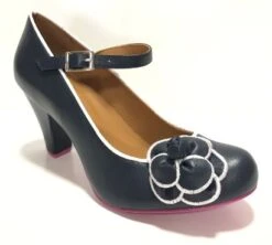 Cristofoli Juliet Navy Blue With White Trim