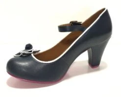 Cristofoli Juliet Navy Blue With White Trim -Fashion Shoe Store JulietNavy5