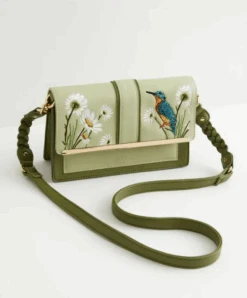 Fable England Kingfisher Embroidered Crossbody