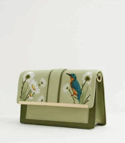 Fable England Kingfisher Embroidered Crossbody -Fashion Shoe Store KingfisherCB3