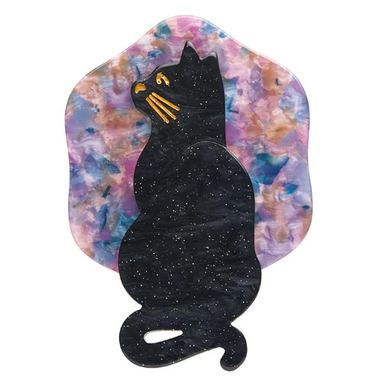 Erstwilder La Belle Epoque Le Chat Miaule Brooch 1 Erstwilder La Belle Epoque Le Chat Miaule Brooch