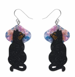 Erstwilder La Belle Epoque La Chat Miaule Drop Earrings