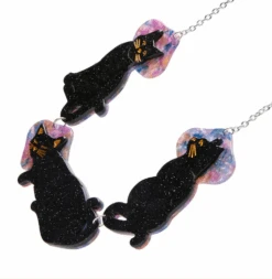 Erstwilder La Belle Epoque Le Chat Miaule Necklace -Fashion Shoe Store LeChatNL3