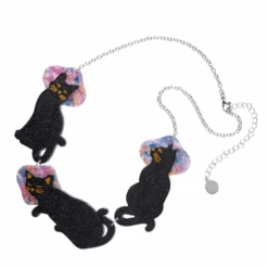 Erstwilder La Belle Epoque Le Chat Miaule Necklace -Fashion Shoe Store LeChatNL4