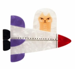 Erstwilder Terry Runyan Moon Ride Brooch