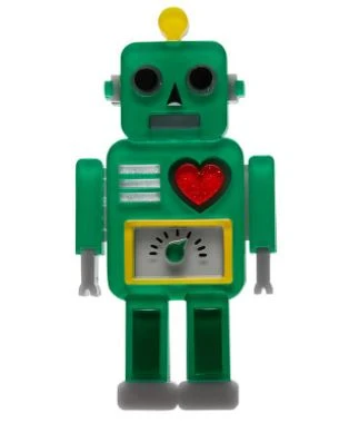 Erstwilder 10th BD Nuts And Bolts Robot Brooch 1 Erstwilder 10th BD Nuts And Bolts Robot Brooch