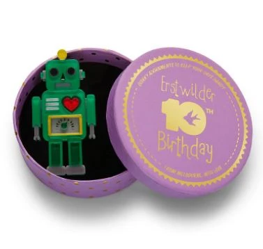 Erstwilder 10th BD Nuts And Bolts Robot Brooch 2 Erstwilder 10th BD Nuts And Bolts Robot Brooch - Image 2