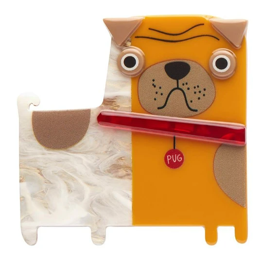 Erstwilder Terry Runyan Order Of The Pug Brooch 1 Erstwilder Terry Runyan Order Of The Pug Brooch