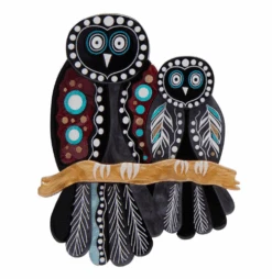 Erstwilder Melanie Hava Owl Gugu Brooch