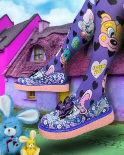 Irregular Choice Busted Bears Patched Up Love -Fashion Shoe Store PatchedUpLove1