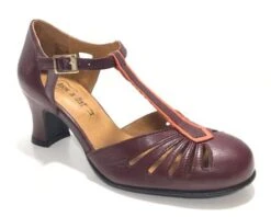 Rock N Dot Daphne Wine With Coral Trim