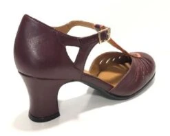 Rock N Dot Daphne Wine With Coral Trim -Fashion Shoe Store PerugiaWine3