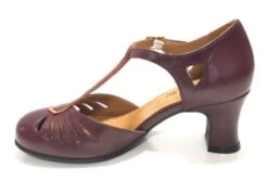 Rock N Dot Daphne Wine With Coral Trim -Fashion Shoe Store PerugiaWine4