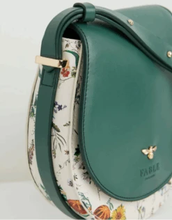 Fable England Pumpkin Green Saddle Bag -Fashion Shoe Store PumpkinSaddle2