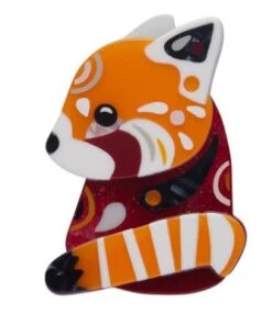 Erstwilder Pete Cromer Wildlife The Rakish Red Panda Brooch