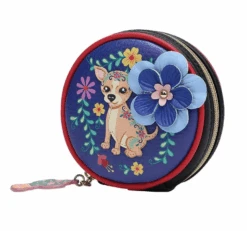 Vendula Mexican Garden Round Coin Purse -Fashion Shoe Store RoundCoin4